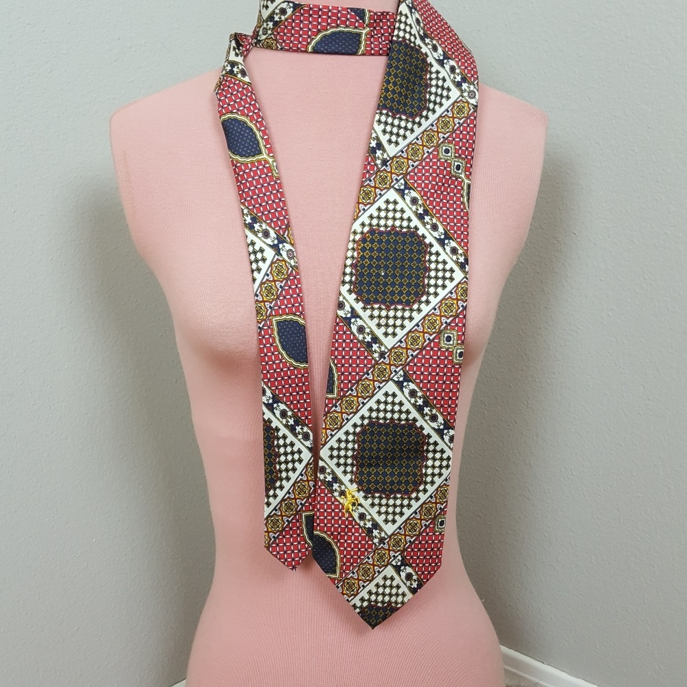 ●HOST PICK■VINTAGE 70 BRONZINI SILK SUPER WIDE TIE
